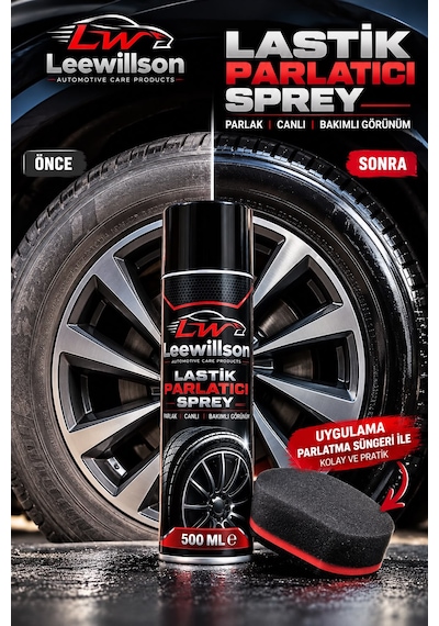 Lastik Parlatıcı 500 Ml Sprey - Lastik Parlatma Ve Lastik Bakım Ürünü