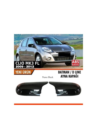 Renault Symbol Mk2 Batman Ayna Kapağı Piano Black / 2009-2012