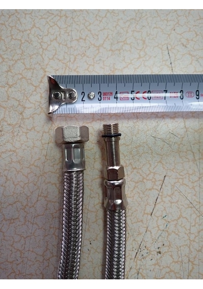 1 Adet 70 Cm Armatür Flex Çelik Örgülü Bağlantı Hortumları