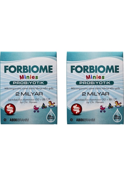 Forbiome Minies 2 Milyar Probiyotik Damla 8 Ml 2 Adet