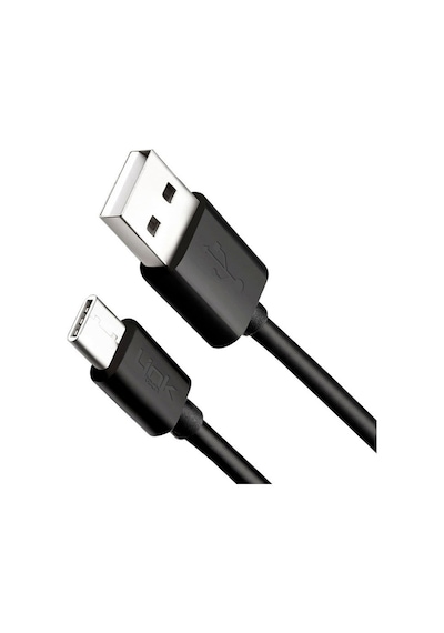 Linktech K564 Strong Type-C 3 A 30 CM Data Şarj Kablosu Siyah