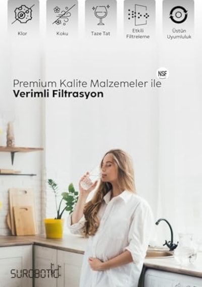 Inline Filtre Premium 5000 Serisi Yedek 3'lü Su Arıtma Cihazı Filtre Seti Diğer