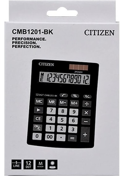 Citizen Cmb1201-Bk Orta Boy Masaüstü Profesyonel Hesap Makinesi