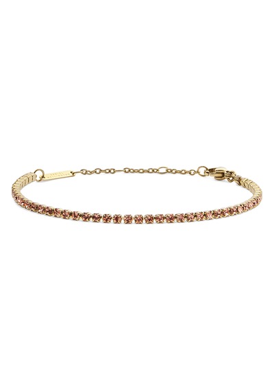 Classic Tennis Bracelet Apricot Gold Gold