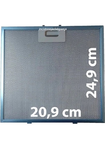 Beko Altus Uyumlu Ankastre Davlumbaz Aspiratör Alüminyum Yağ Süzgeç Tel Kaset Filtre 20,9x24,9 Cm