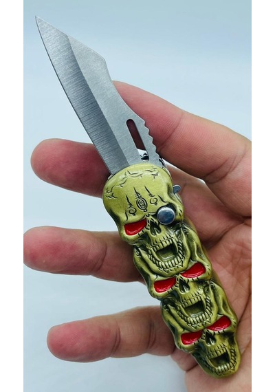 Kurukafa Desenli Metal Çakı-çakmak Pürmüzlü Rüzgar Çakmağı //14cm