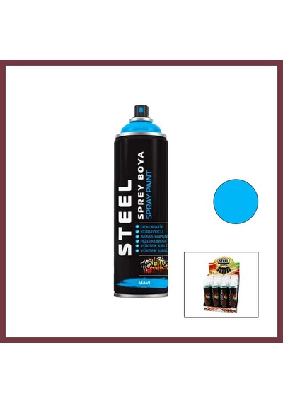 Storeşahin Steel Mavi Sprey Boya 200ml Shn0720