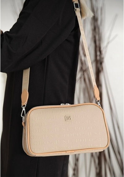 Just Polo Omuz Askılı Çapraz Kadın Çantası Kum 56302420