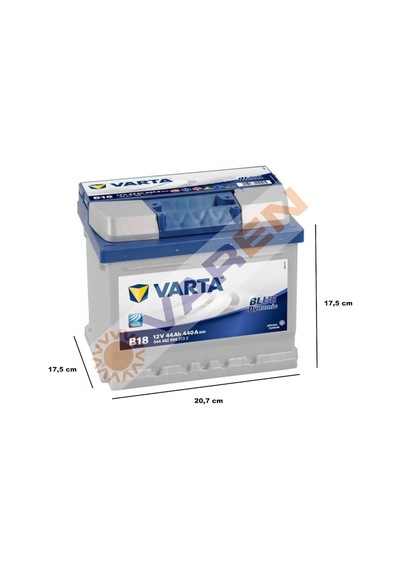 Varta Blue Dynamic12 V 44Ah 440 Cca B18 Kare Tip Akü / 529922989