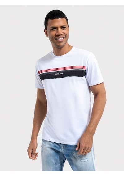 Loft Kısa Kol Erkek T-shirt Lf2036416 Whıte