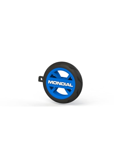 Mondial Logolu Lastik Jant Görünümlü Motosiklet Anahtarlığı Mavi