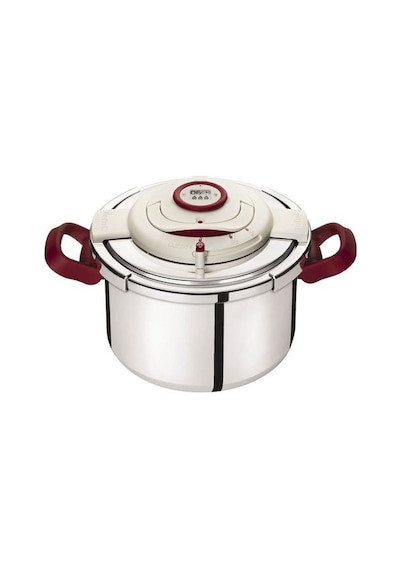 Tefal Clipso Plus Precision Düdüklü Tencere 6 L Gri - Kırmızı