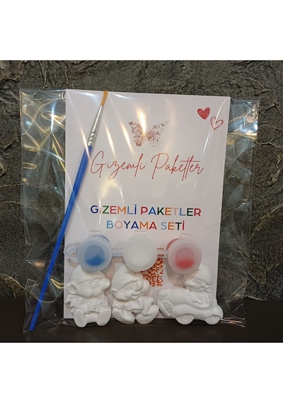 Şirinler Temalı Taş Tozu Boyama Seti Şirin Baba