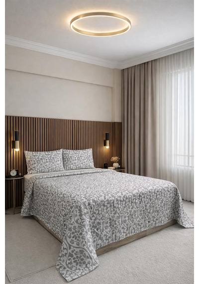 Balance 3 Parça Çift Kişilik Yatak Örtüsü 235x245 Cm Çok Renkli