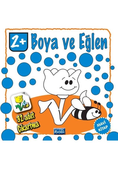 Boya ve Eğlen - Mavi Kitap - 32 Adet Çıkartma- Parıltı Yayınları