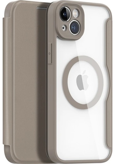 Dux Ducis Apple     Uyumlu iPhone 14 6.1 Kılıf Skin X Pro Series Magsafe Kapaklı Kılıf Folio Case- 5775