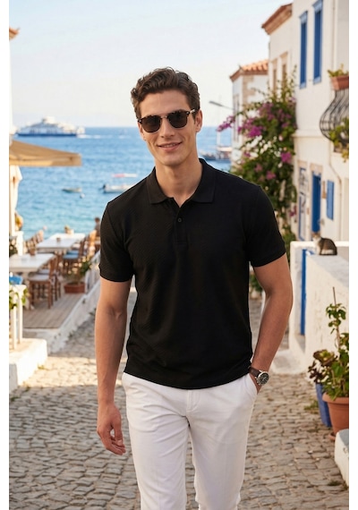 Buratti Erkek Polo T Shirt 5904049 Siyah