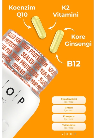 Voop Multivitamin Multimineral Takviye Edici Gıda 30 Kapsül