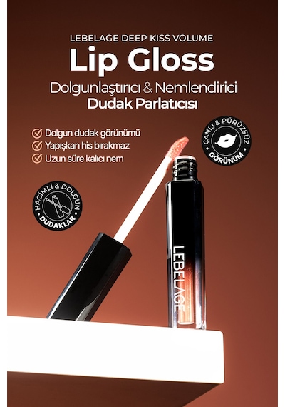 Lebelage Nemlendirici Dudak Parlatıcı Gloss LEBELAGE Deep Kiss Volume Lip Gloss 304