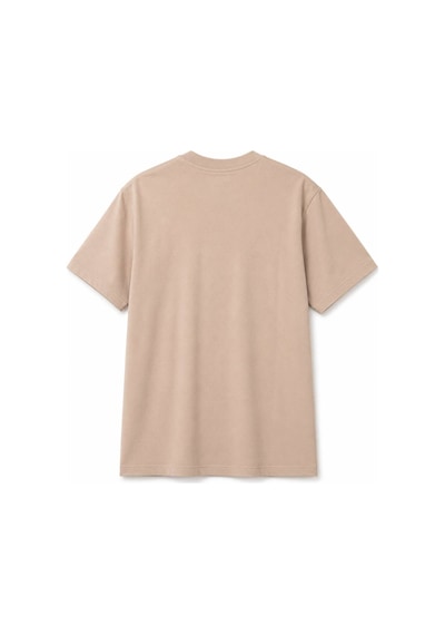 Hzr Wear Erkek Enjeksiyon Baskılı Basic Tişört Bisiklet Yaka Regular Fit %100 Pamuk Bej