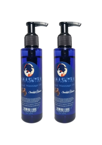 Kamasutra Erkeklere Kadınlara Özel Çikolata Aromalı Masaj Yağı Pure Edible Chocolate Flavor Massage Oil 125ml 2 Adet