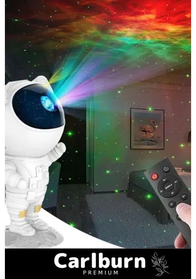 Özel Üretim Zamanlayıcı Uzaktan Kumandalı Pilli Yıldız Samanyolu Astronot Galaksi Projeksiyon Lamba