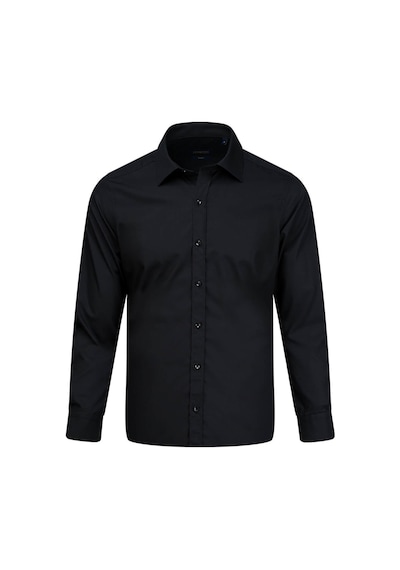 Hatemoğlu Siyah Slim Fit Slim Yaka Pamuklu Uzun Kollu Gömlek Siyah Hatemoğlu Siyah Slim Fit Slim Yaka Pamuklu Uzun Kollu Gömlek Siyah
