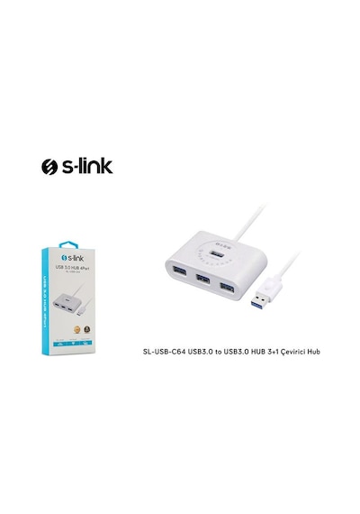 S Link Sl Usb C64 Usb3.0 4 Port Usb Çoklayıcı Hub Splitter
