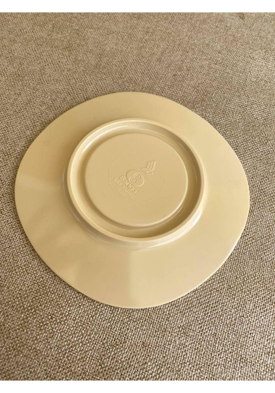 Sanyo Melamin Çay Tabağı 12,5 Cm 1 Adet - Melamin Bardak Altlığı Beyaz