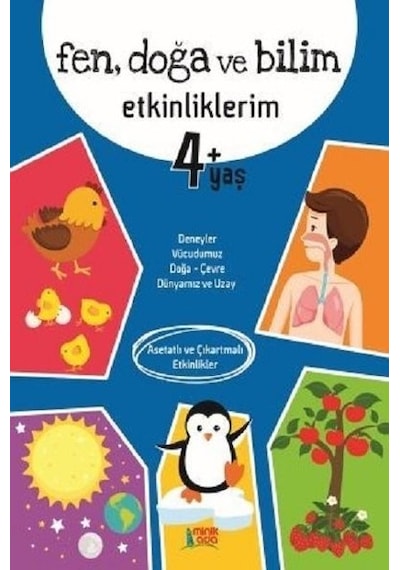 Fen Doğa ve Bilim Etkinliklerim 4+Yaş - Minik Ada