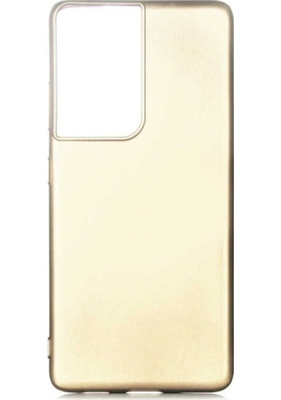 Galaxy S21 Ultra Kılıf Zore Premier Silikon Kapak Gold