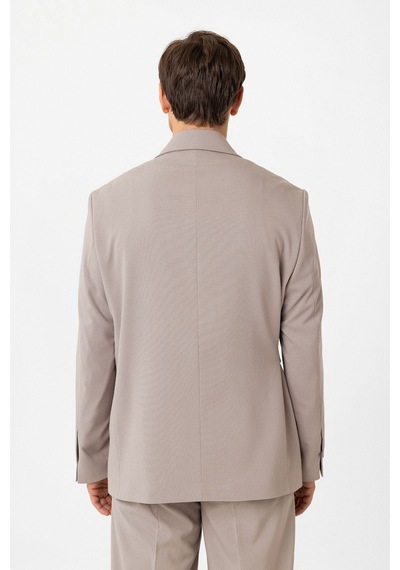 Antioch Kuşaklı Relax Fit Erkek Blazer Ceket Bej