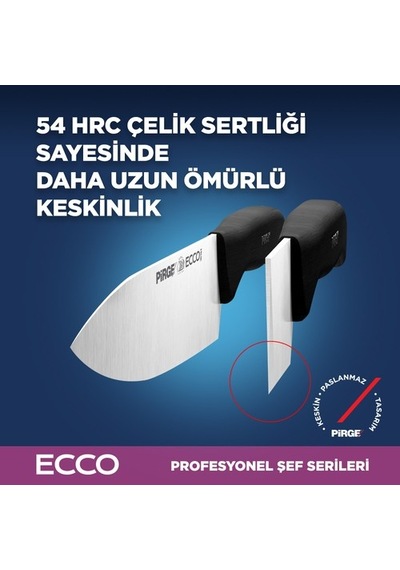 Pirge Ecco Şef Bıçağı 16 Cm Siyah - 38159 Diğer