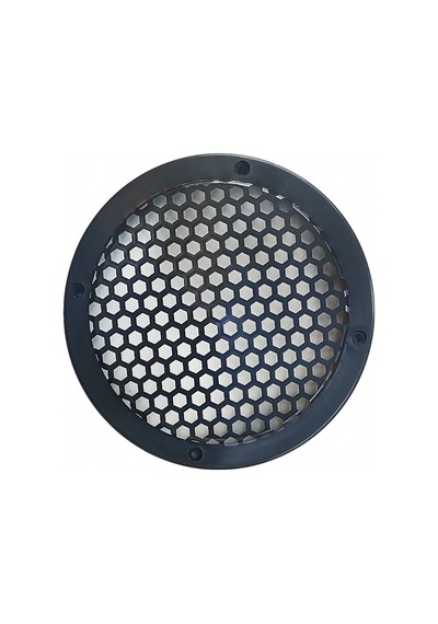 Hoparlör Kapağı Yuvarlak 16 Cm Petek Desenli Siyah 1 Adet