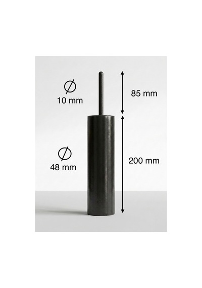 Manyetikli Ağırlık Ekleme Pimi Uzun Form Spor Salonu Güçlü Kullanım 8 Mm Uç Ve 48 Mm Bar Siyah - 908735478 Siyah