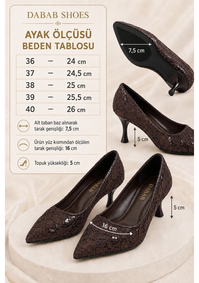 Dabab Shoes Leyla Kadın Acı Kahve Sivri Burun Dantel Desenli 5 Cm İnce Topuklu Stiletto Ayakkabı Kahverengi Dabab Shoes Leyla Kadın Acı Kahve Sivri Burun Dantel Desenli 5 Cm İnce Topuklu Stiletto Ayakkabı Kahverengi