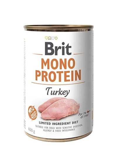 Brit Mono Protein Hindi Etli Hassas Yetişkin Köpek Konservesi 400 Gr 110-20004.01