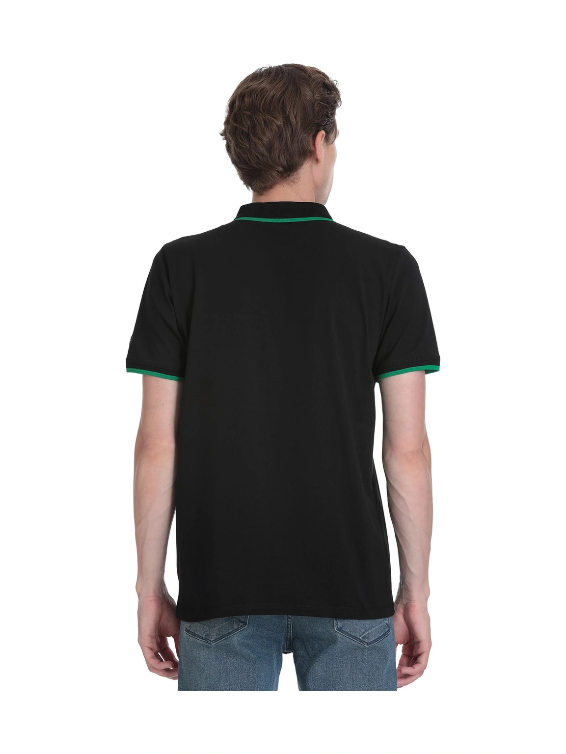 Hatemoğlu Siyah Regular Fit Polo Yaka Pamuklu Rayon Tişört 36101 347711