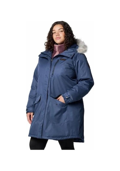 Columbia Suttle Mountain Long Insulated Kadın Mont Lacivert