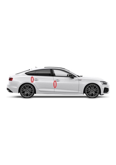 Audi Quattro Gecko A1 A2 A3 Kapı Kenarı Koruma Metalize Damla Des
