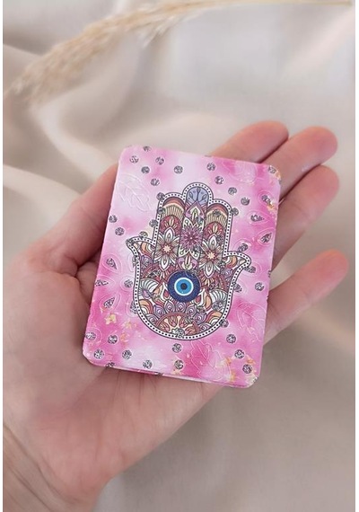 Ayna Makyaj Aynası Fatıma Ana Eli Model Cep Aynası Çanta Seyahat Taşınabilir