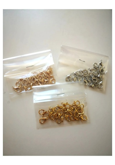 502 Papağan Klips 3'lü Set Gold - Silver Nikel - Rose 60 Adet