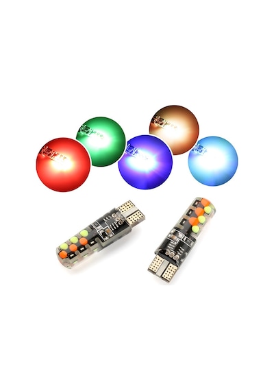 Space 16 Renkli Çakarlı T10 Ampul / Laam310