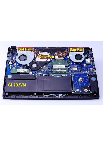 Asus Gl702vs-gc045t Fan V2 Sol Fan 1 Adet