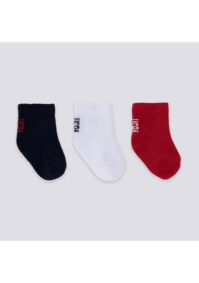 U.s. Polo Assn Erkek Bebek Çorap 2201 Lacivert-beyaz-kırmızı