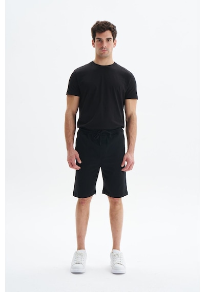 AR-MA Arma Erkek Regular Fit Basic Süprem % 100 Pamuk Yandan Ve Arka Cepli Şort Y29504279302 Siyah