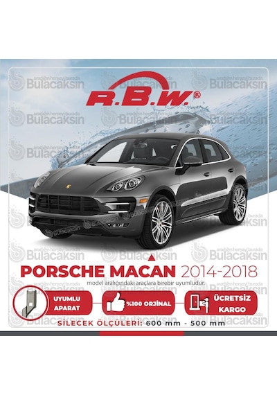 Porsche Macan Muz Silecek Takımı (2014-2018) RBW PRO