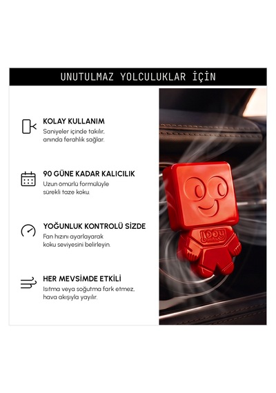 Vavana Jooy Araba Klima Kokusu 6'lı Set, 90 Gün Etkili Oto Kokusu Amberin Absolute