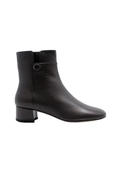 Poletto Hakiki Deri Kahve Bot Topuklu 9916 01 S-1358 Kahve