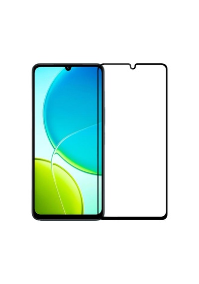 Nettech Vivo Y04 Uyumlu 5d Glas Full Cam Koruyucu - Siyah